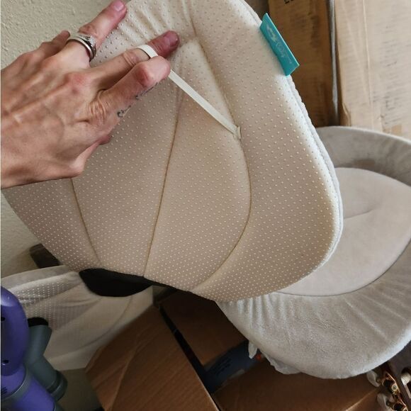 Blooming Bath‎ Lotus Baby Bath Seat Plush Minky Infant Bath Flower Mat Bath Tub - Picture 10 of 11